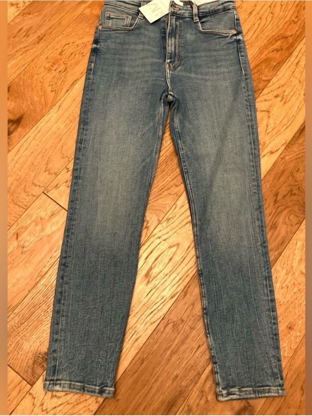 ZARA Vintage Skinny Hi-rise ankle length blue jeans size 4 NWT